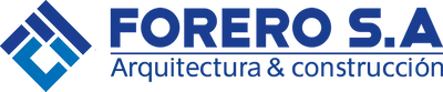 logo de forero SA en azul